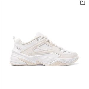 M2K Tekno Leather And Neoprene Sneakers in White
